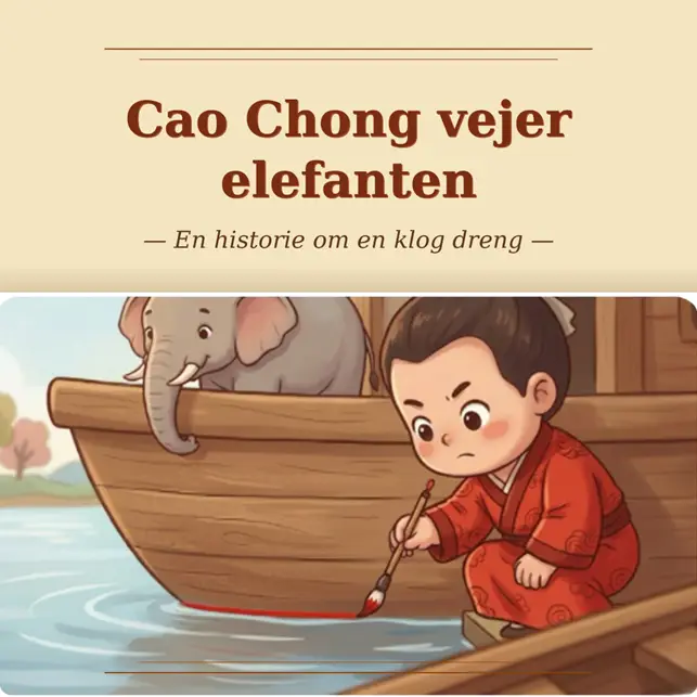 Udgivelser Bogomslag: Cao Chong vejer elefanten